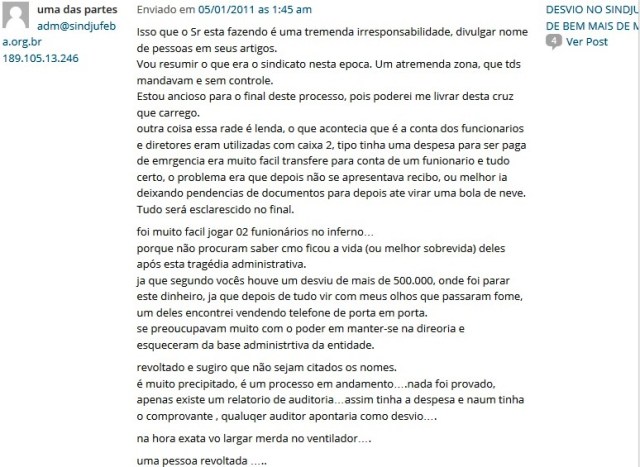 comentário, m no ventilador