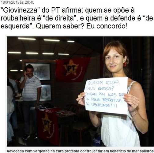 protesto contra mensaleiros