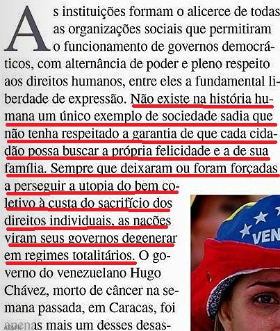 VEJA, EDITORIAL, Chaves 1º