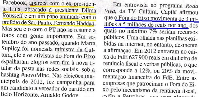 fora do eixo, Veja 14ago 6