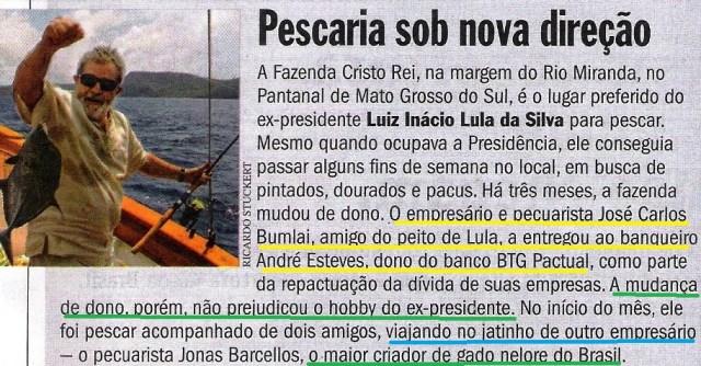 Lula, Pesca, Veja 04set13