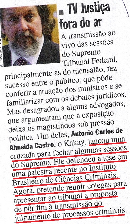 kakay, voto fechado no stf