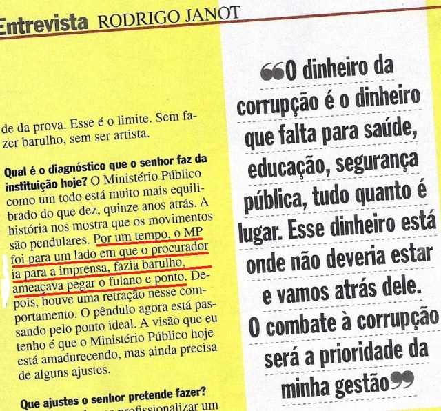 Procurador geral, Janot, Veja, 25set13