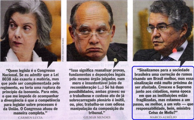 Veja 18set13, C. Lúcia Gilmar, marco Aurélio