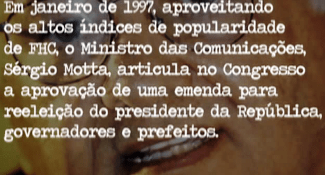arquitetos do poder ,  FHC, Sérgio mota, COMPRA DE VOTOS