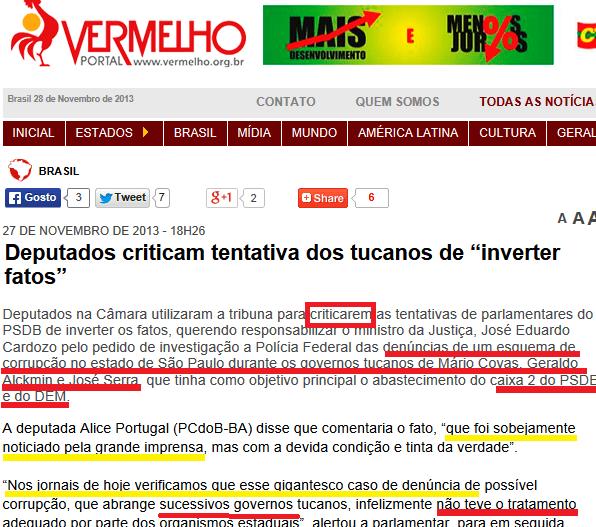 pcdob, alice portugal, cade, grande imprensa