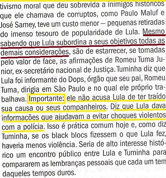 o  livro bomba romeu,  veja 11dez13 7 LULA, TUMÃO 2