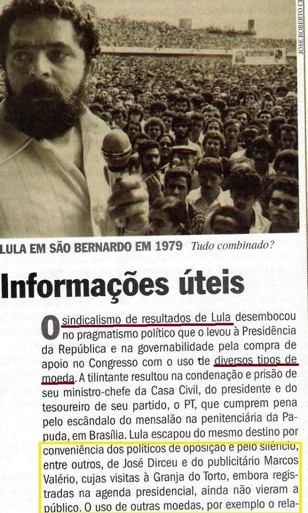 o  livro bomba romeu,  veja 11dez13 7 - LULA, TUMÃO1