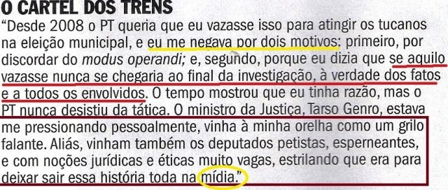 o  livro bomba romeu,  veja 11dez13  CARTEL DOS TRENS