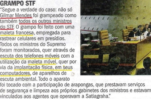 o  livro bomba romeu,  veja 11dez13  STF