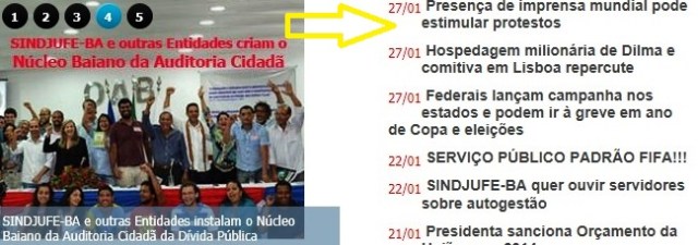 SINDJUFE, IMPRENSA, PROTESTO