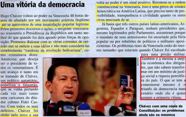 Veja, editorial a volta da democracia, chaves, 24abr2002, A