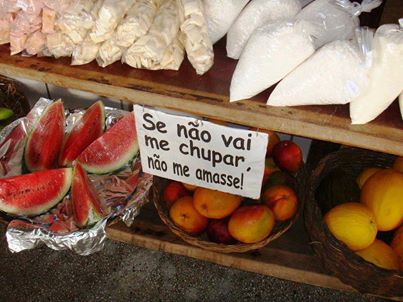 chupar, melancia, facebook, Luciene