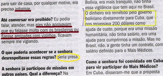 médica cubana, ENTREVISTA, Veja, 4