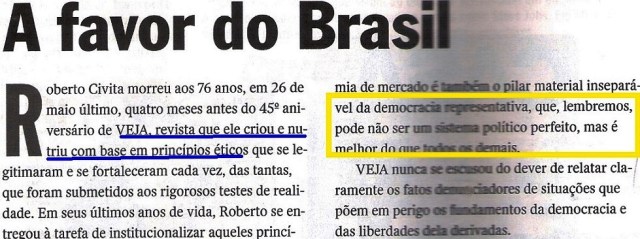 VEJA, A FAVOR DO BRASIL 1