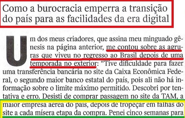 BUROCRACIA, Veja , JABOTICABA, EMPRESAS1