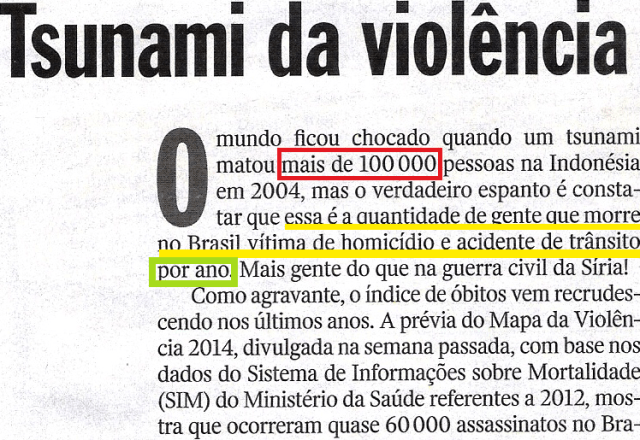 Constantino, Tsinami, 1