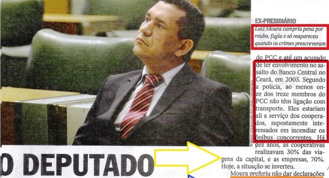 DEPUTADO INCENDIÁRIO, LUIZ MOURA, Veja 28maio14, 1