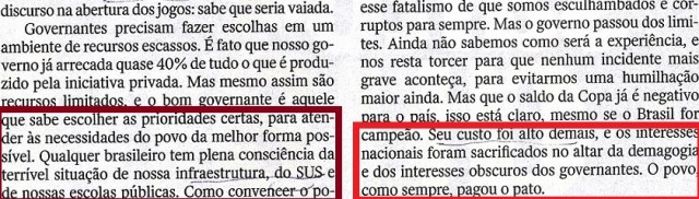 ESTRANHAS PRIORIDADES, Rodrigo Costantino, Veja, 21maio14, 4