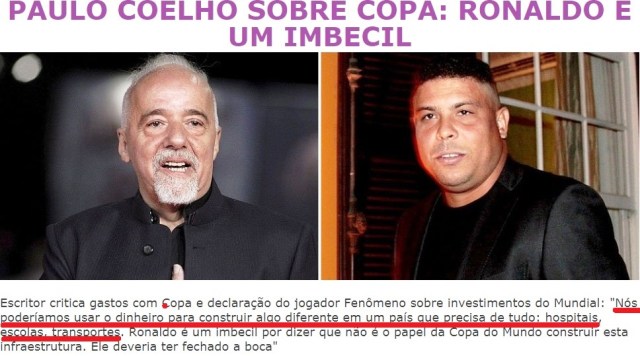 Paulo Coelho, 247, COPA