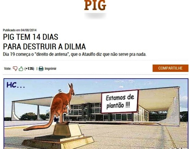 amorim, pig, destruir o governo dila