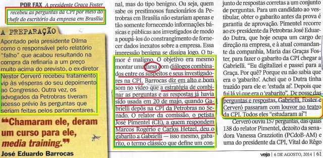 Veja, 06ago, A TRAMA, detalhes, personagens