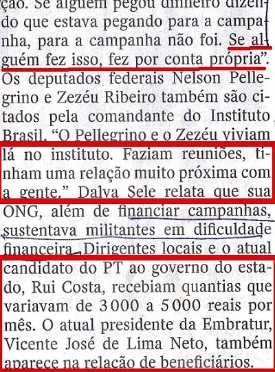 Veja, 24set, ISNTITUTO BRASIL, Canarana 12,  O CAMINHO DO DINDIN...
