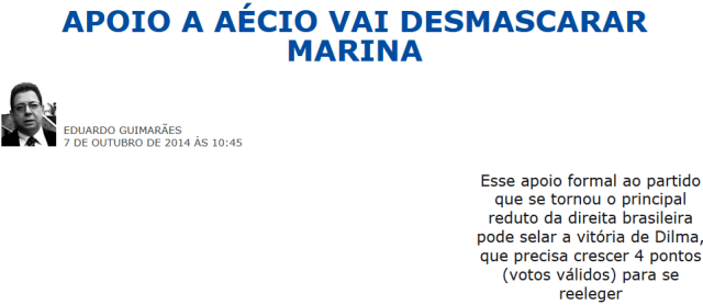 247, MARINA É DE DIREITA PORQUE APOIA AÉCIO 2