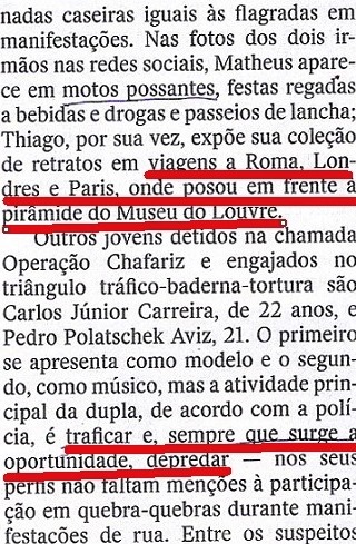 blak bloc, tráfico, Veja, 05nov14, 4