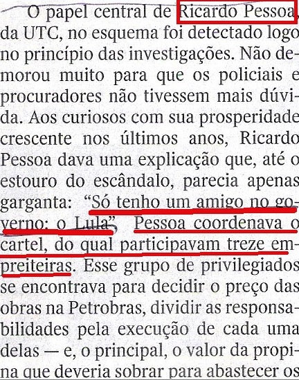 Veja, 19nov14, Ricardo Pessoa, UTC, Lula, o  clube do bilhão