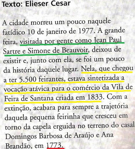 A FEIRA DE SANTANA TEXTO