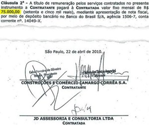 contrato de serviço J dirceu e camargo correa 3