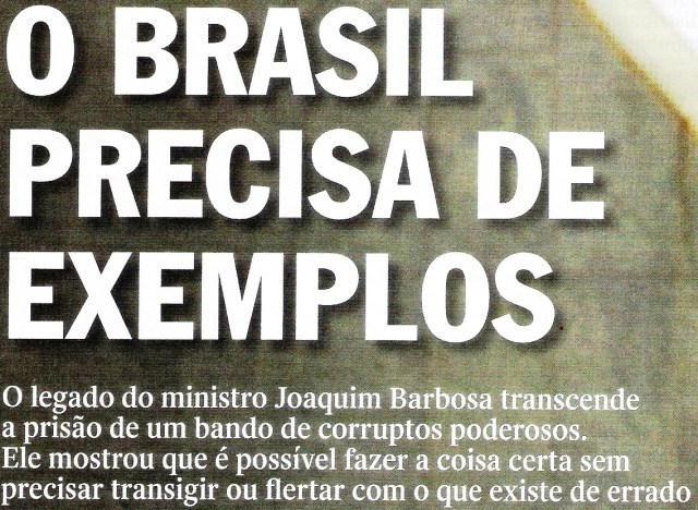 Joaquim Barbosa do Brasil, texto