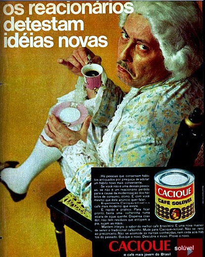 propaganda café cacique, os reacionários, Veja 25fev70