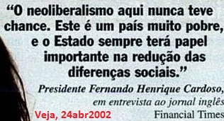 Veja, FHC, neoliberalismo, 24abr2002