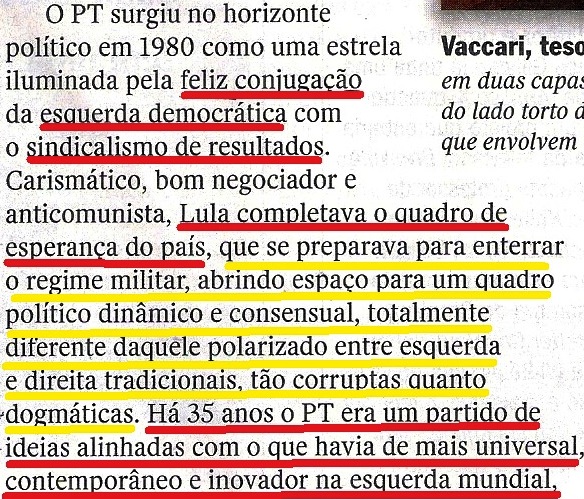 35 ANOS DE PT, ESQUERDA, 1.... Veja, 11fev15