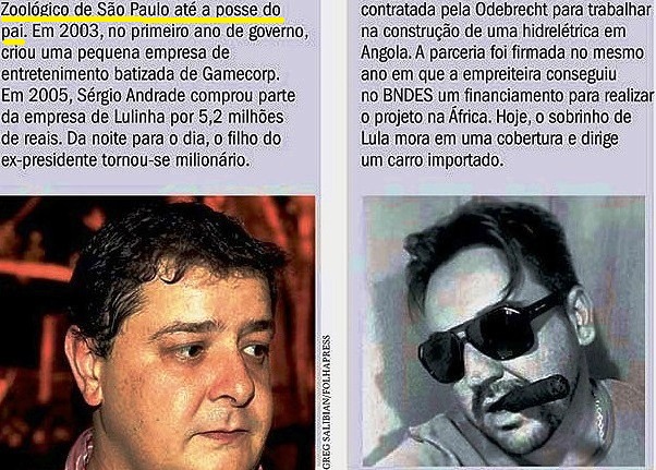 A FAMÍLIA LULA E AS EMPREITEIRAS, PARIS, LULINHA, ETC 3