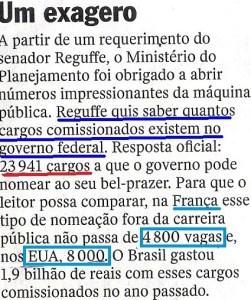 CABA NÃO, MUNDÃO,cargos,vEJA 08 JUL 15