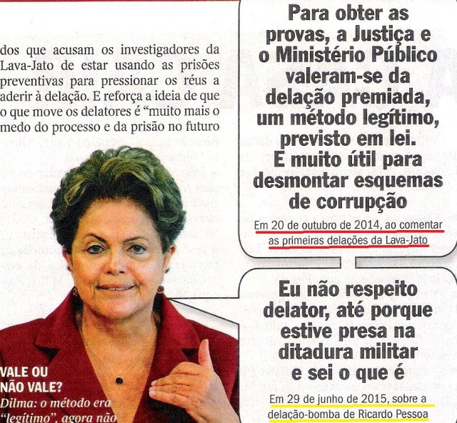 DILMA, DELAÇÃO PREMIADA