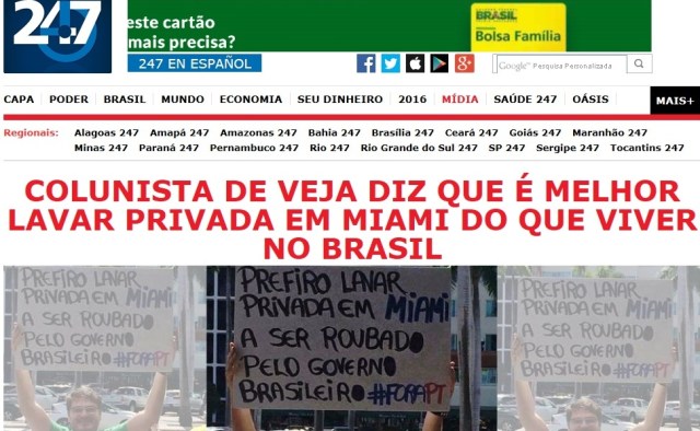 colunista de veja, 247., versão