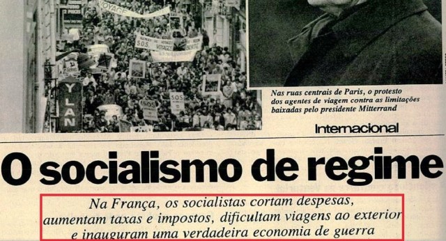 França, PC, férias para miterrand, MANCHETE, VEJA, 1983