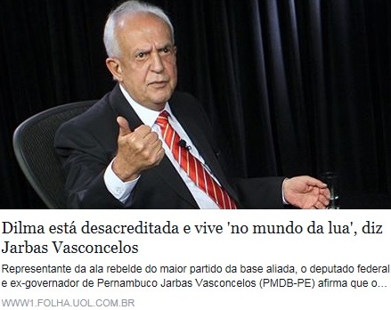 JARBAS VASCONCELOS, FOTO EMANCHETE, folha, 26out15
