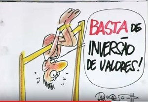 marco aurélio melo, rodaviva, 16, charge inversão de valores