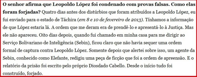 VENEZUELA, PRISÃO FORJADA DE LEOPOLDO LOPEZ 2