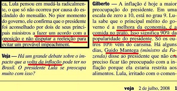 Gilberto Carvalho, Veja, amarelas 4, CARISMA, MANTEGA, 2008