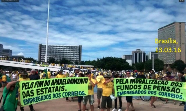 PROTESTOS, DF, CORREIOS