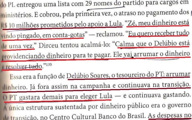 DIRCEU, A BIOGRAFIA, fl. 181, WALDEMAR COSTA NETO COBRA, DELÚBIO VAI ARRUMAR