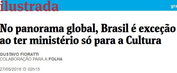MINISTÉRIO DA CULTURA, folha
