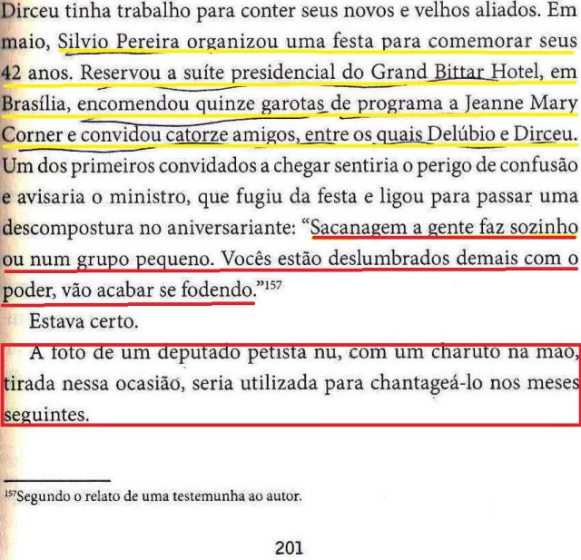 Dirceu, a biografia, fl.201, garotas de programa