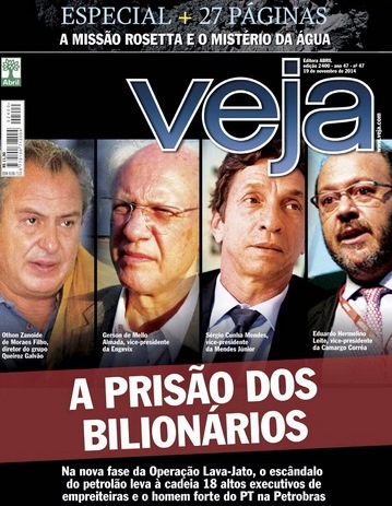 veja, capa bilionários, nov 2014